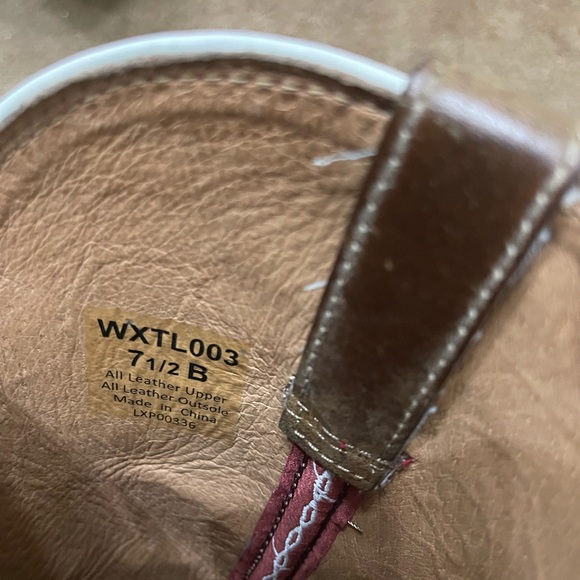 SIZE 7.5B TWISTED X WOMENS WESTERN BOOTS PULL ON SEQUOIA RED ROSE SQ TOE WXTL003 - Picture 6 of 10